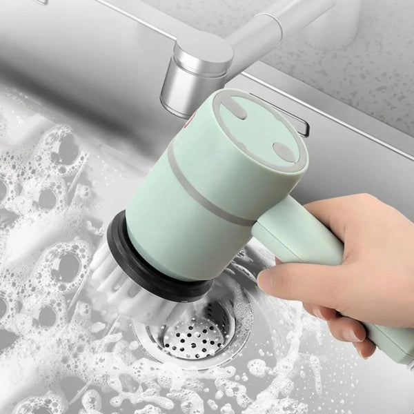 TheScrubba: Electric Multi-Functional Home Scrubber with USB Rechargeability